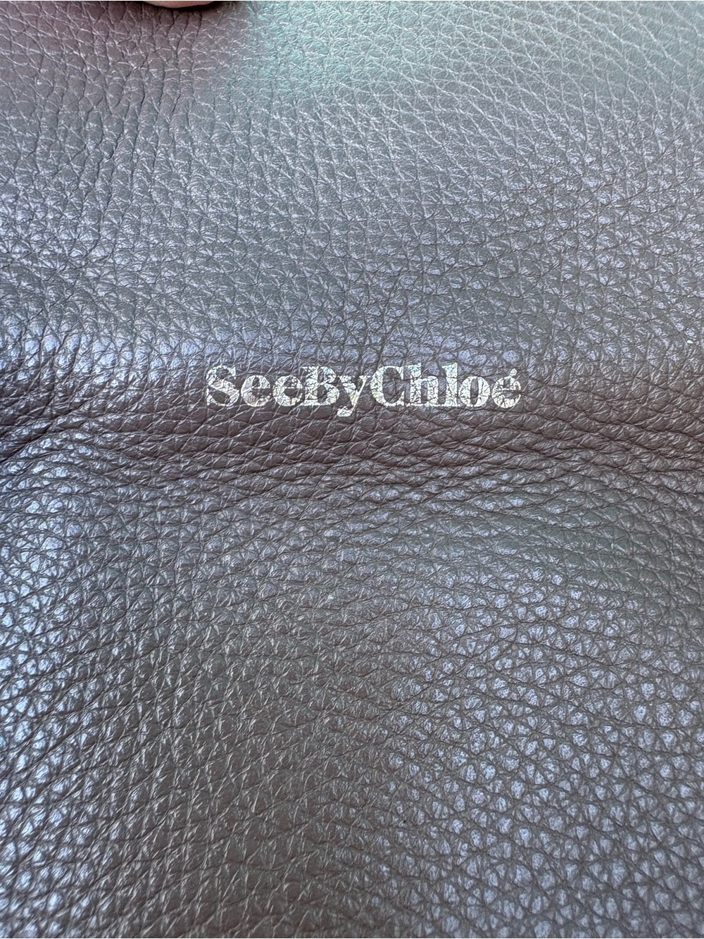 See By Chloe Brown Leather Tote with Cream Trim - Picture 4 of 13